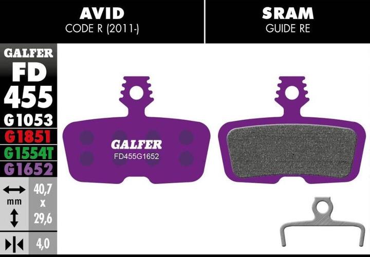 Produktbild Galfer Bike Avid Code R 2011 - Guide Re (SRAM)