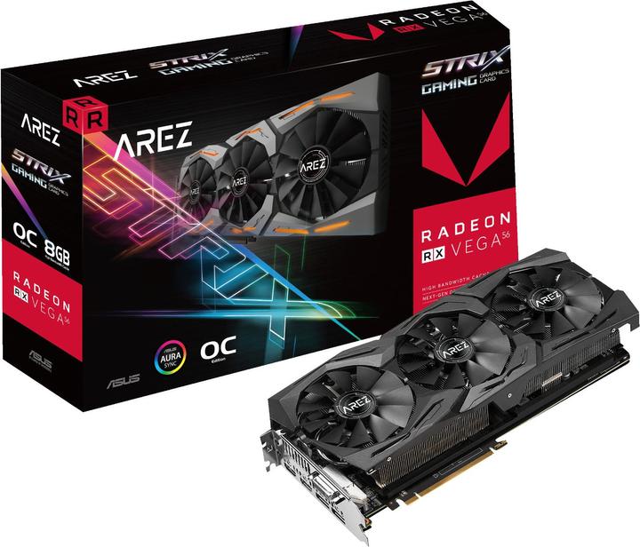 Produktbild ASUS Radeon AREZ STRIX RX Vega 56 O8G GAMING (8 GB)