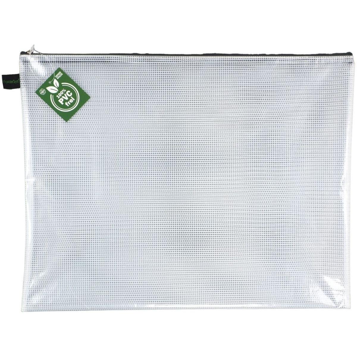 Foldersys, Mappe, Reissverschlussbeutel A3 transparent/grau 0,20 mm (A3, 1 x)