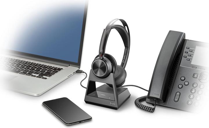Productafbeelding Poly Voyager Focus 2 (Draadloze, Bedraad, USB-A)