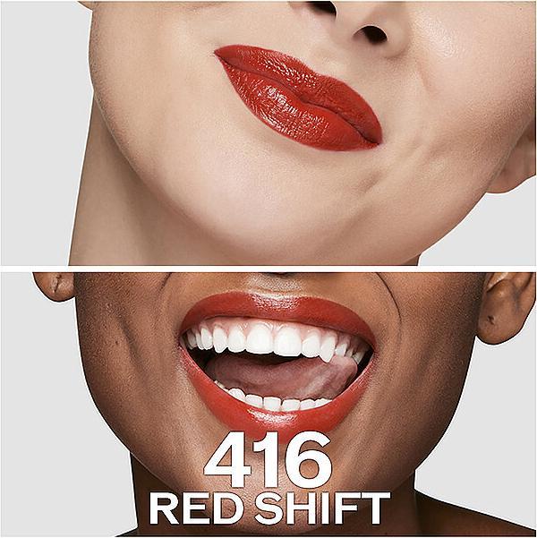 Actual product image Shiseido Technosatin Gel Lipstick No 416 (416 RED SHIFT)