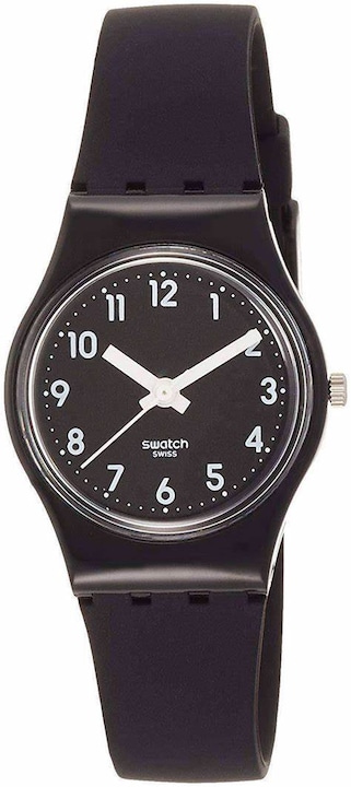 Actual product image Swatch Lady Black Single (Analogue wristwatch, Swiss made, 25 mm)