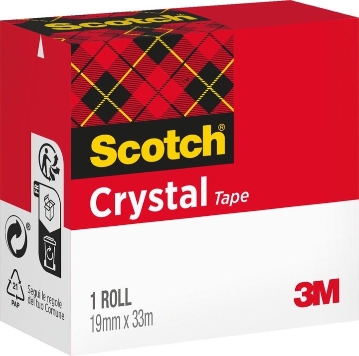 Image du produit Scotch Cristal 19mm x 3crystal clair (19 mm)