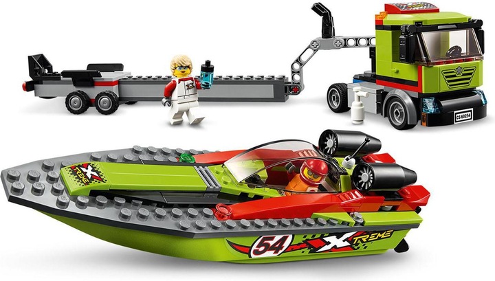 Actual product image LEGO Racing boat transporter (60254, LEGO City)