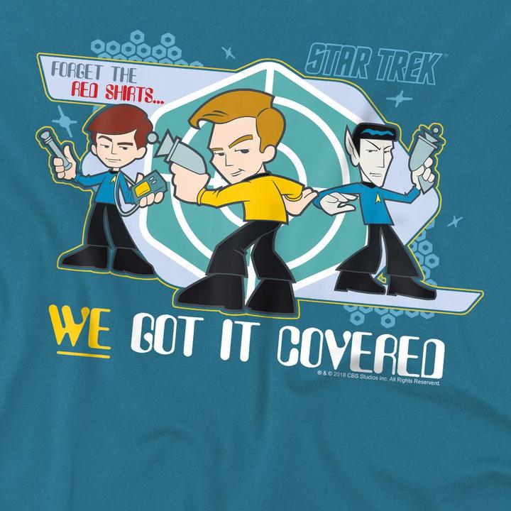 Immagine prodotto Star Trek Quogs We Got It Covered Maglietta Uomo (M)