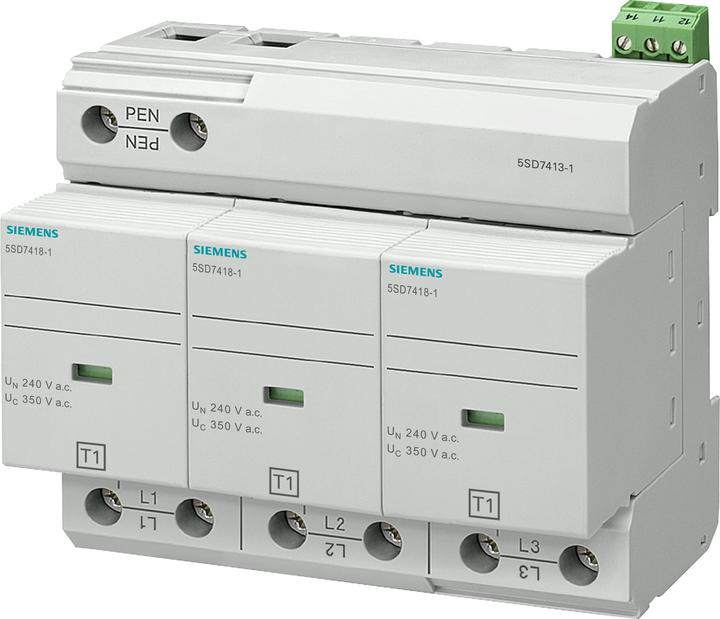 Image du produit Siemens Parafoudre type classe d'exigence B UC 350V Modules de protection stec