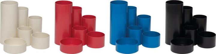 Actual product image Maul MAULtubo Recycling 4115625 Pencil holder red Number of compartments: 6