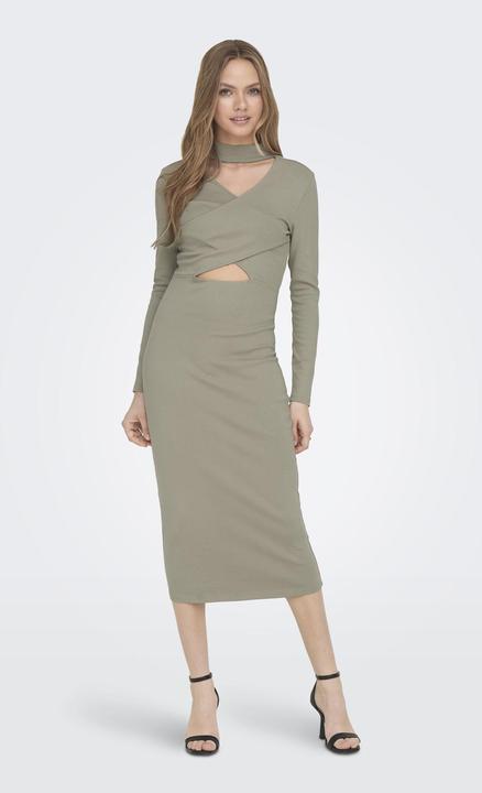 Actual product image Only Plain dress with long sleeves (S)