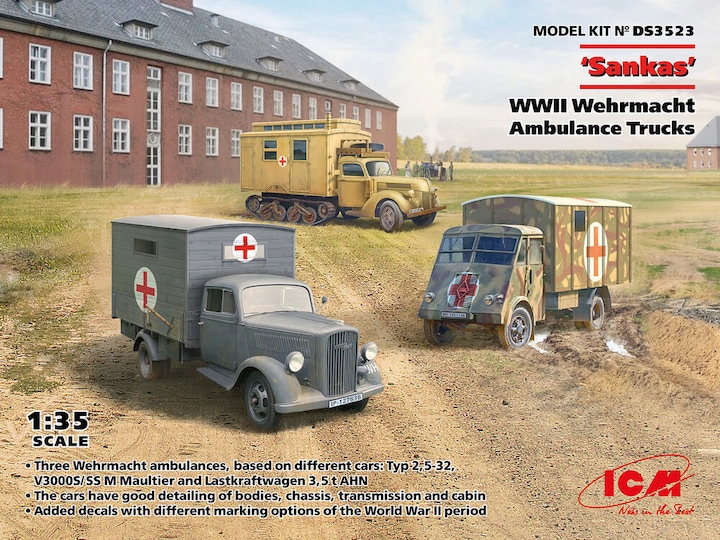 Immagine prodotto ICM Camion ambulanza della Wehrmacht della seconda guerra mondiale di Sankas