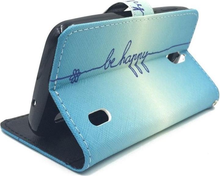 Produktbild König Design Schutz Hülle für Huawei Y625 Be Happy Blau Tasche Case Cover + 1 Panzer Schutz Glas Neu (Huawei Y625)