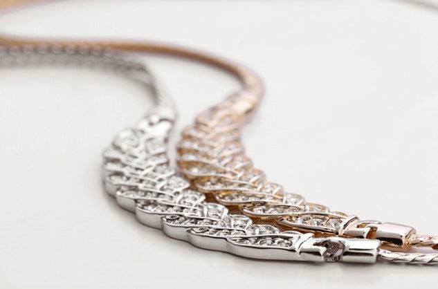 Produktbild Hermex Platinum veredelte LUXUS Halskette mit Zirkonia - Platin (18K Platin, 42 cm)