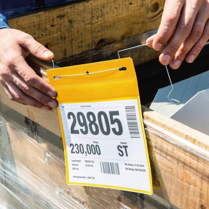 Actual product image Durable Marking pockets with wire hanger (A4, Cheer, 50 pcs.)