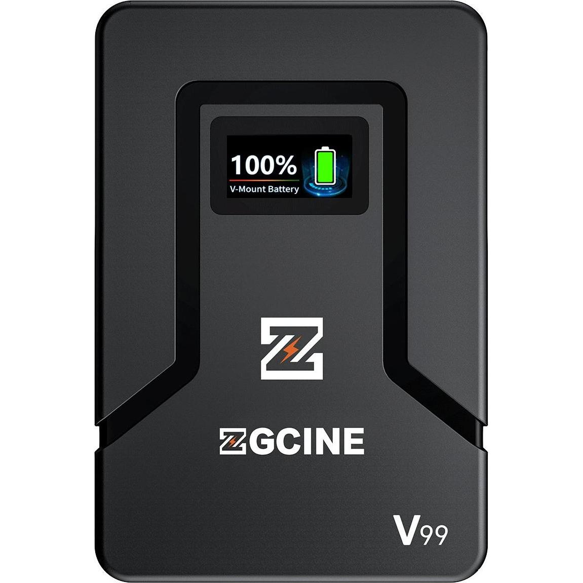 ZGCine V-Mount Battery 99WH V-Series (ZG-V99) (27ZGV990000000) (Batteria della fotocamera), Alimentatore fotocamera, Nero
