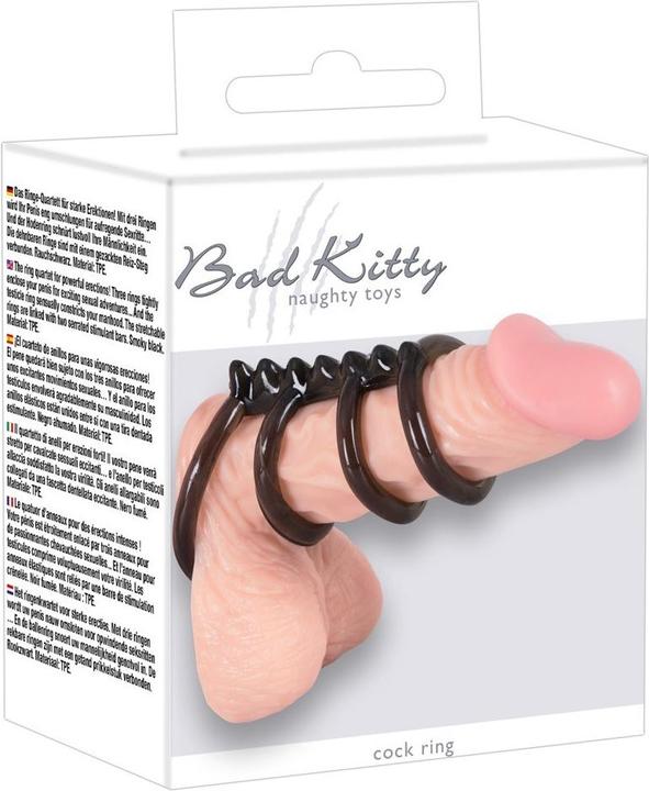 Actual product image Bad Kitty Penis-Hodenring Quartett (2.30 cm)