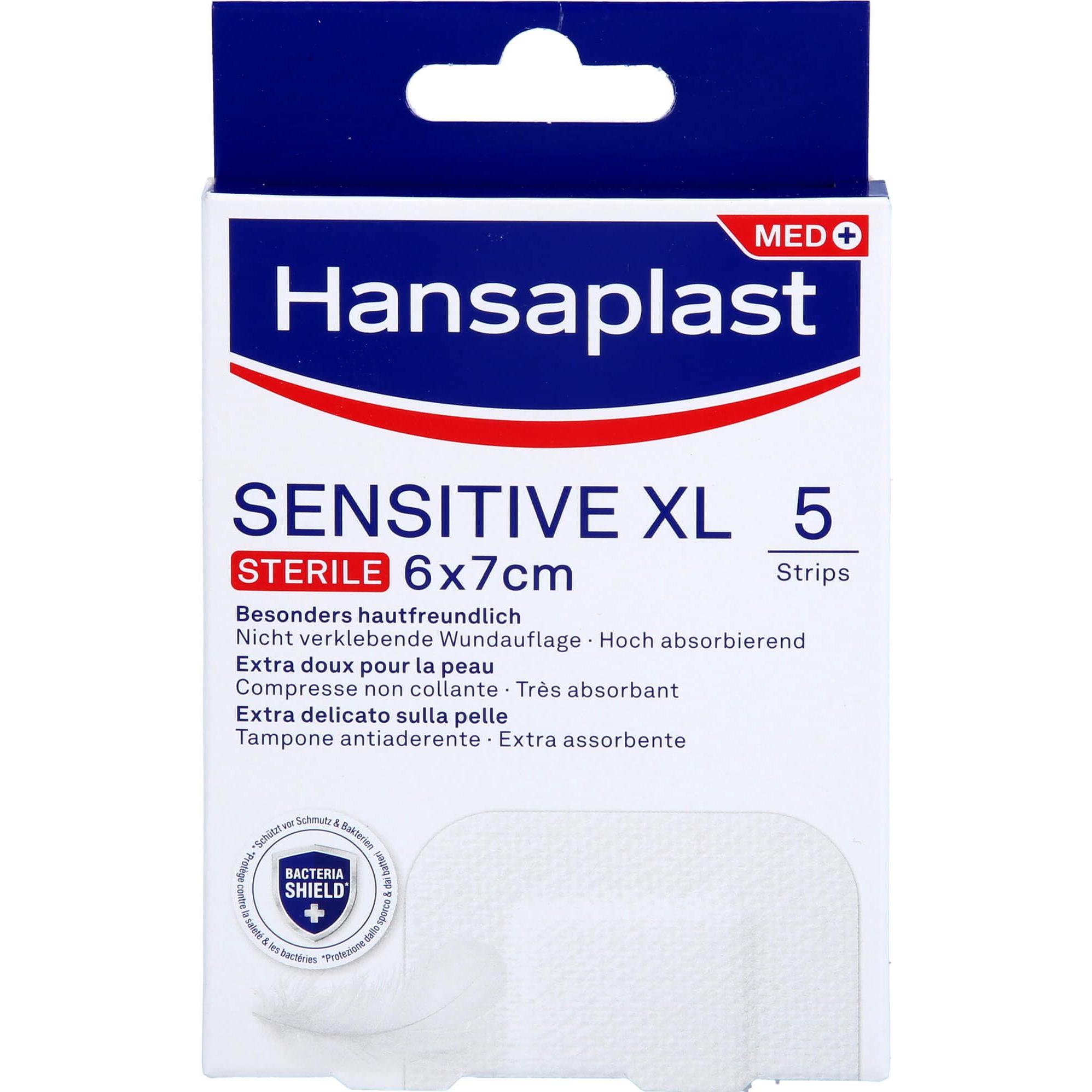 Hansaplast, Pflaster, Wundverband Steril Sensitive 6x7cm, 5 St. Pflaster (5 x)