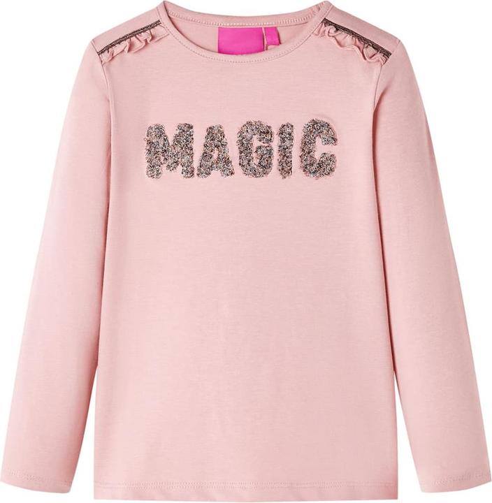 Immagine prodotto vidaXL Camicia a maniche lunghe per bambini rosa chiaro 92,Materiale: 95% cotone. 5 (92)