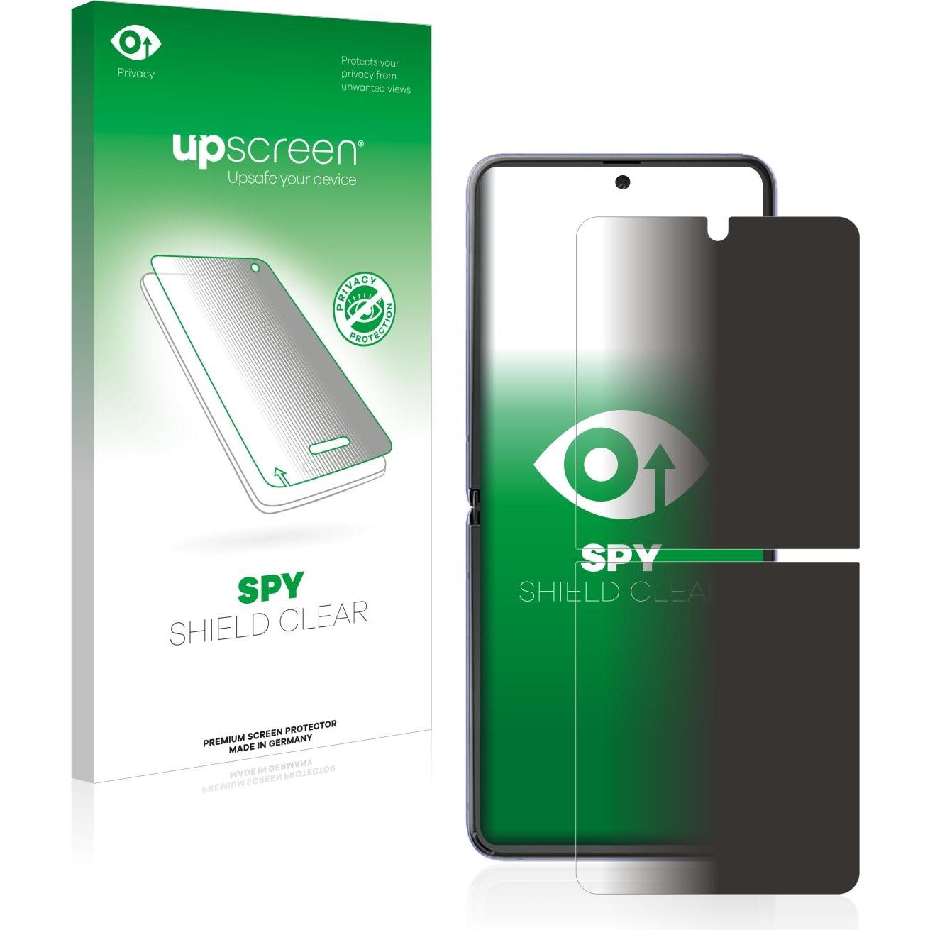 upscreen Spy Shield Blickschutzfolie (1 Stück, Samsung Galaxy Z Flip 5G), Smartphone Schutzfolie, Blau