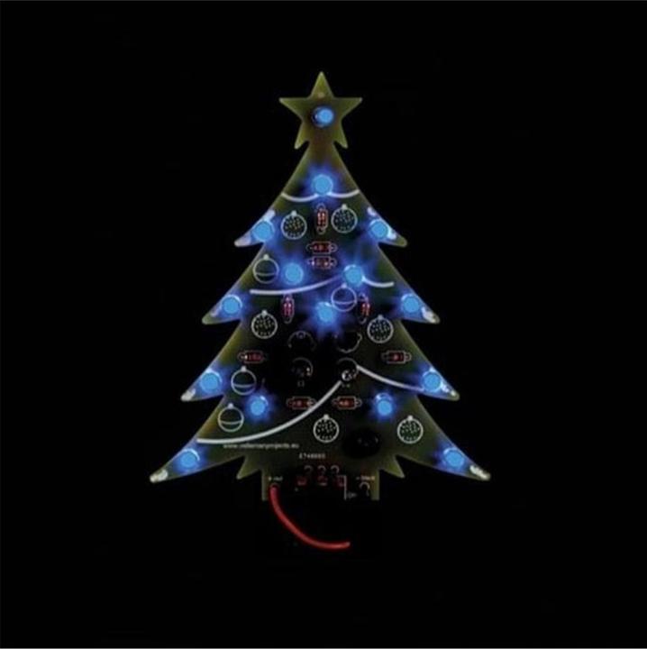 Produktbild Whadda Bausatz Weinachtsbaum Blau LED, mit Ein/Aus Schalter