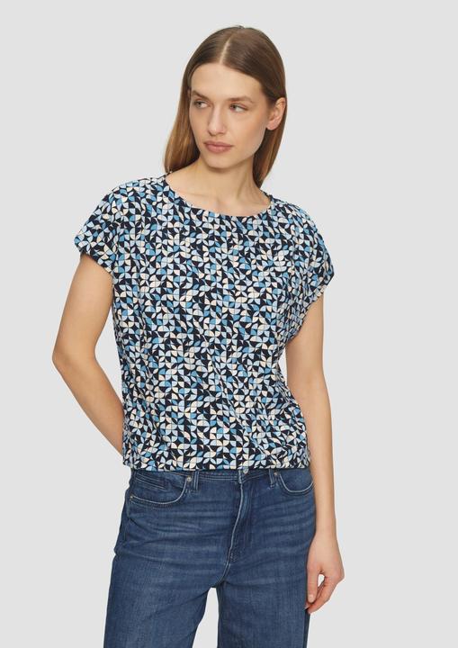 Produktbild S.Oliver T-Shirt Elastisches T-Shirt aus Viskosestretch im Relaxed Fit (46)