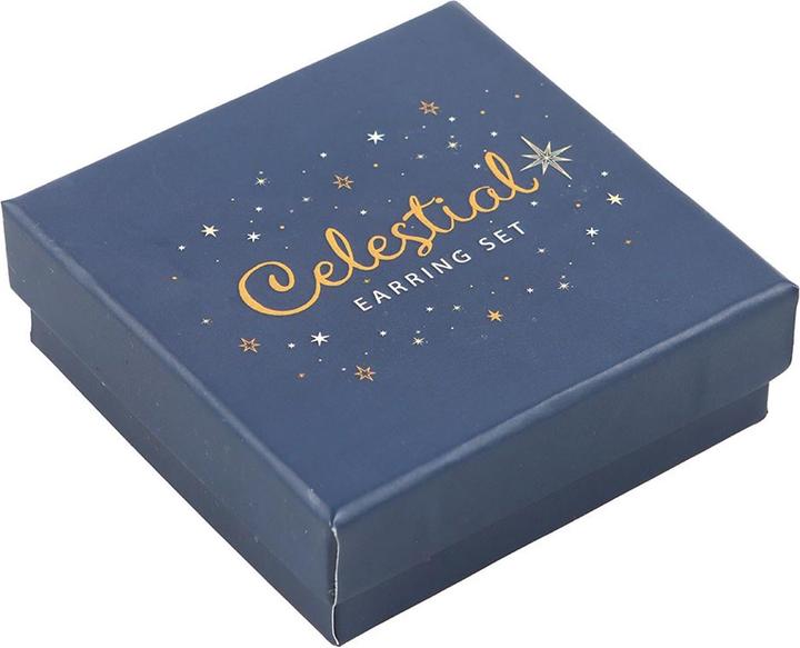 Actual product image Something Different Celestial Earring Set (Pack of 3) (100% synthetic material)