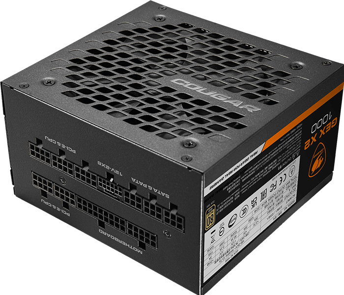 Produktbild Cougar Alimentation ATX GEX X2 - 1000W (Noir) (1000 W)