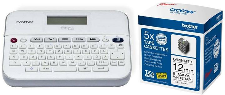 Produktbild Brother PT-D400BP + 5 gratis Beschriftungsbänder