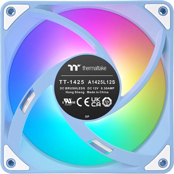 Actual product image Thermaltake TT CT140 EX ARGB Sync PC Cooling Fan 3 Pack Hydrangea Blue (140 mm, 3 x)