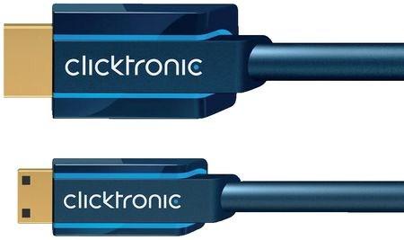 Produktbild clicktronic Mini-HDMI Adapterkabel Ethernet (2 m, HDMI, 1.4)
