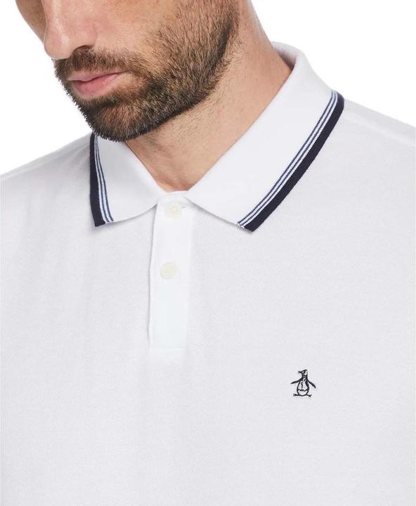 Actual product image Original Penguin Mens Piqué Tipped Polo Shirt (S)