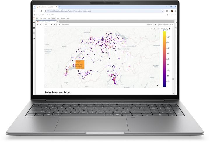 Image du produit HP ZBook 8 G2a (16", 1000 Go, 64 Go, CH, AMD Ryzen AI 9 HX PRO 470)