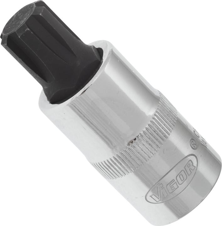 Produktbild Vigor RIBE Schraubendreher-Einsatz ∙ V2209 ∙ Vierkant12,5 mm (1/2 Zoll) ∙ Innen Keilprofil Ribe-CV … (13 mm)