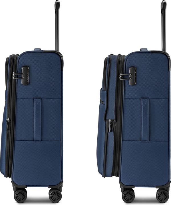 Image du produit Bugatti Valencia Soft 4 Rollen Trolley M 64.5 cm mit Dehnfalte (57 l)