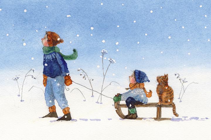 Actual product image Drescher:Postkartenbuch »Ein buntes Jah (15 pcs.)