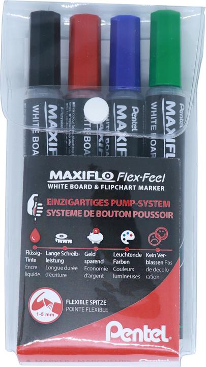 Image du produit Pentel Marqueur pour tableau blanc Maxiflo MWL5M (4 x)
