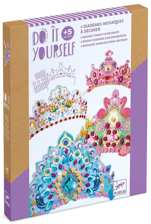 Actual product image Djeco Mosaic tiaras princess
