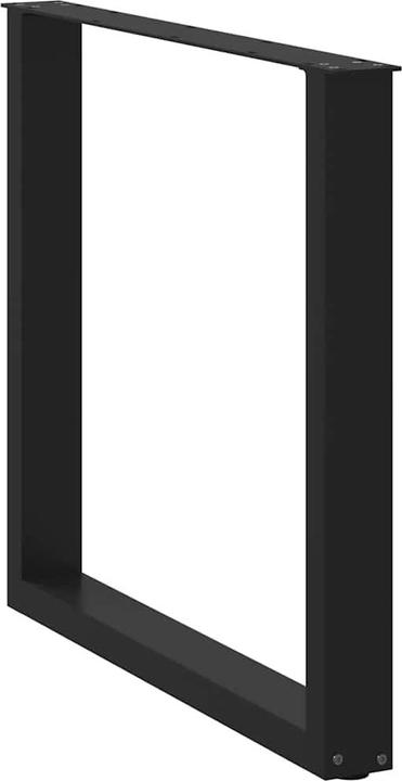 Image du produit vidaXL Pieds de table basse en U 2 pcs. noir 90x(72-73) cm acier Pied de table
