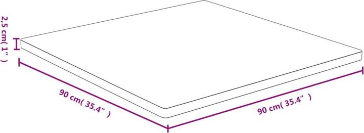 Image du produit VidaXL Douglas (90 x 90 x 2,5 cm)