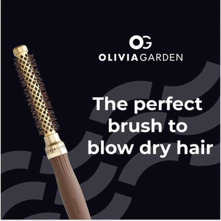 Immagine prodotto Olivia Garden Spazzola Expert Blowout Shine Oro e Marrone 15 Oro 15mm