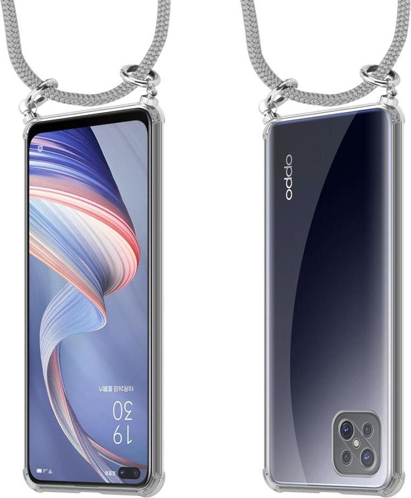 Produktbild Cadorabo TPU Handy Kette SILBER Cover