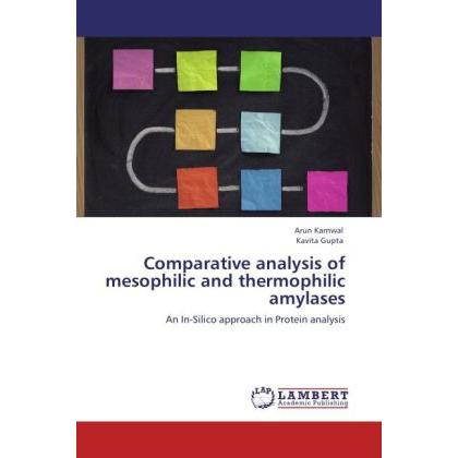 Comparative analysis of mesophilic and thermophilic amylases, Fachbücher von Arun Karnwal, Kavita Gupta