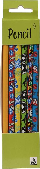 Matite HB grigie Sport, 6 pezzi. (HB, 6x)