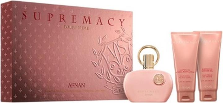 Produktbild Afnan Supremacy Pink Geschenkset Edp 100 ml, Duschgel 100 ml, und Körperlotion 100 ml (Parfum Set)