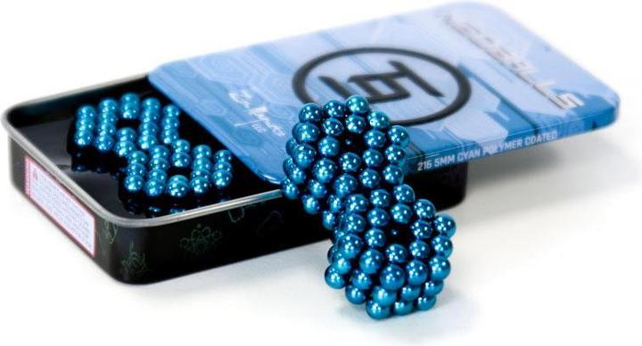 Actual product image Neoballs Sphere Magnets Cyan