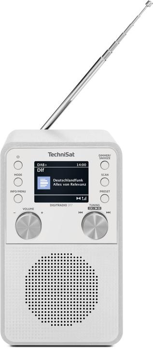 Produktbild TechniSat DigitRadio 317 weiss (DAB+, FM, Bluetooth)