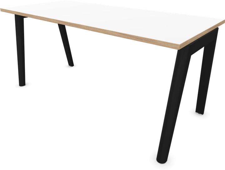 Blanc, bois | frêne teinté noir