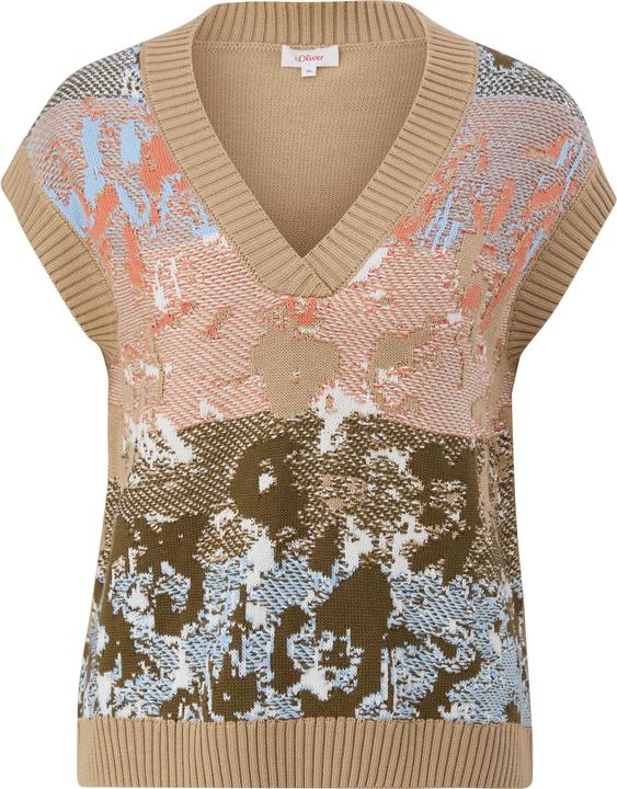 Immagine prodotto s.Oliver Strickpullover Pullunder mit abstraktem Muster (44)