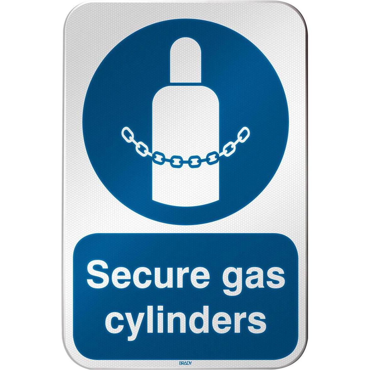 Brady, Etiketten, ISO Safety Sign - Secure gas