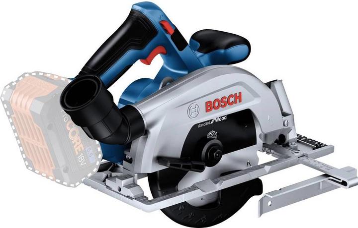 1.0 x 20 mm, L-BOXX 238, 2x ProCORE18V 5.5Ah battery, GAL 1880 CV quick charger, rip fence, GKS 18V-57-2, 1x circular saw blade Standard for Wood 165 x 1.5