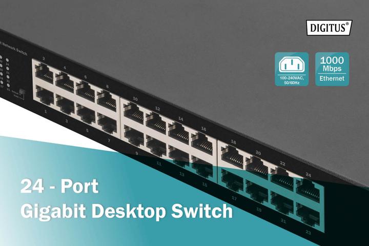 Produktbild Digitus 24 -Port Gigabit Netzwerk Switch (24 Ports)