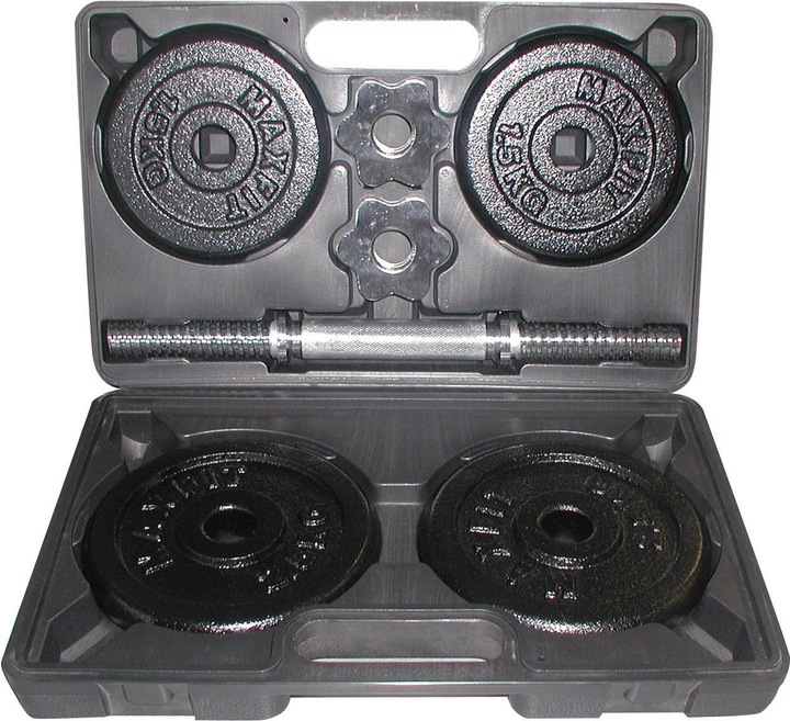 Immagine prodotto Sko Set di manubri in ghisa con custodia TOORX 1,5-10 kg (1 x 10 kg)